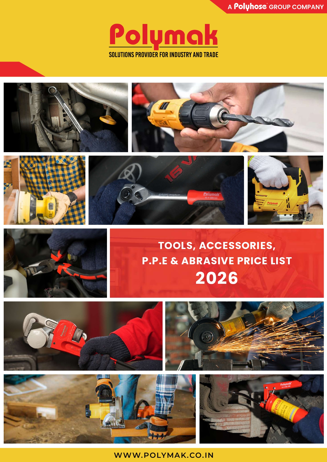 Polymak Tools, Accessories, P.P.E & Abrasive Price List 2026